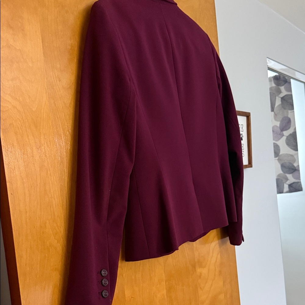 Nine West Rich Burgundy Blazer - Picture 5 of 5